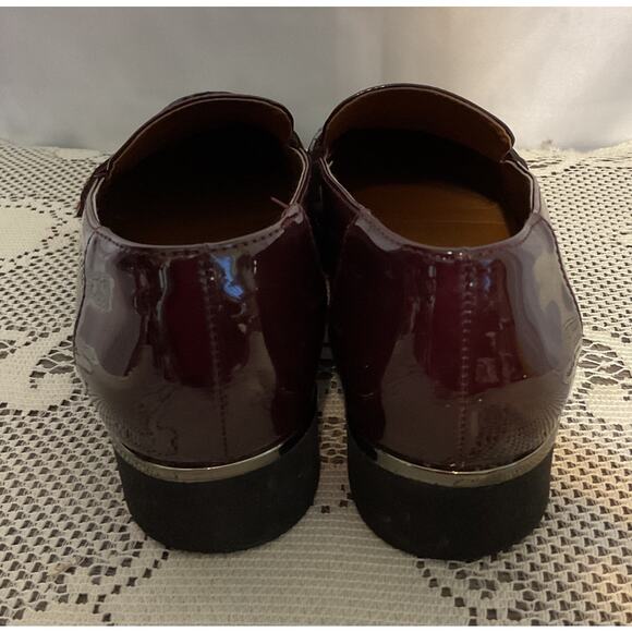 Franco Sarto Wine Color Patent 6.5 Loafer - Picture 5 of 7